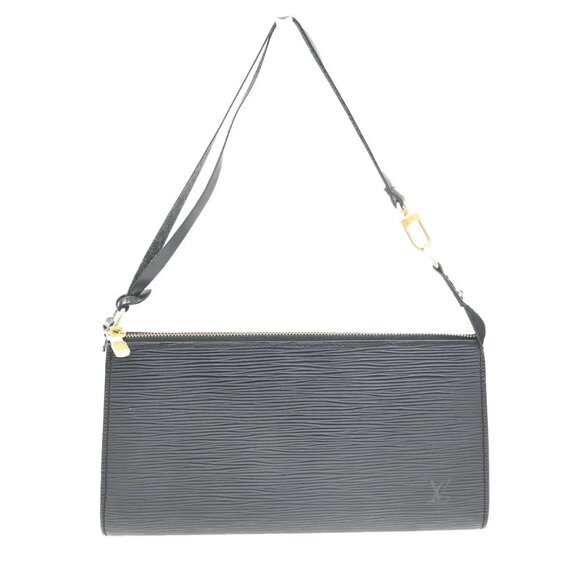 LOUIS VUITTON LV Pochette Accessoires Hand Bag Epi Leather Black M52942 35KB436 - Picture 1 of 16